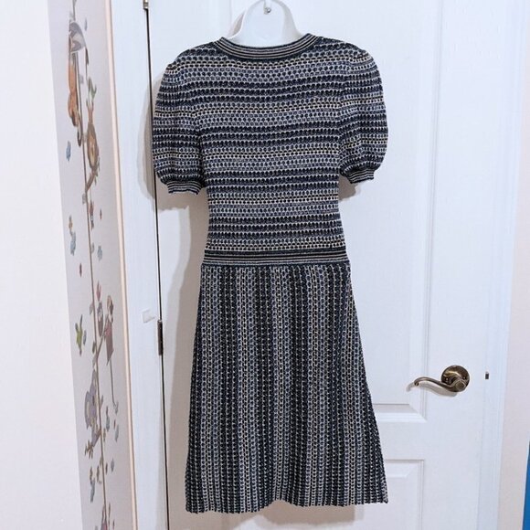 Free PEOPLE Free People Into You Mini Sweater Dress Green Blue Knit Medium @i - Picture 10 of 11